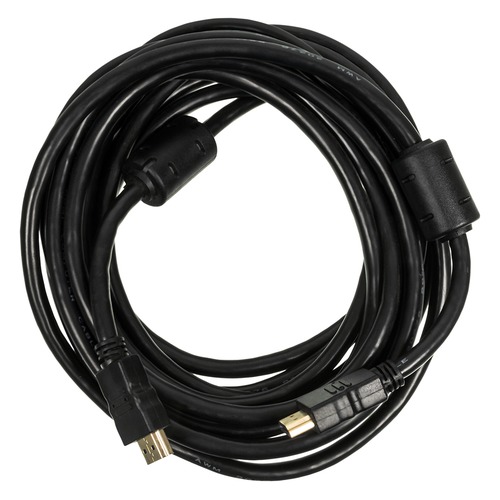 Кабель соединительный аудио-видео NINGBO HDMI-5M-MG, HDMI (m) - HDMI (m) , ver 1.4, 5м, GOLD ф/фильтр, черный, блистер [hdmi-5m-mg(ver1.4)bl]