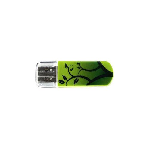 Флешка USB VERBATIM Store n Go Mini Elements Earth 8Гб, USB2.0, зеленый и рисунок [98160]