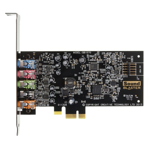 Звуковая карта PCI-E CREATIVE Audigy FX, 5.1, Ret [70sb157000000]