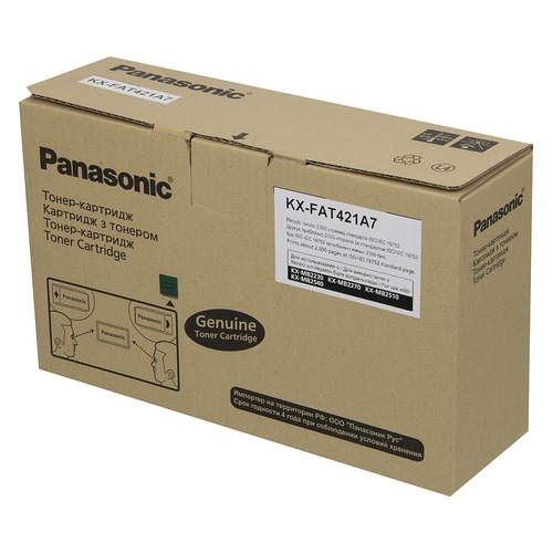 Картридж PANASONIC KX-FAT421A7, черный