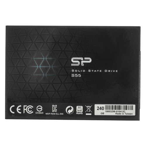 SSD накопитель SILICON POWER Slim S55 SP240GBSS3S55S25 240Гб, 2.5", SATA III