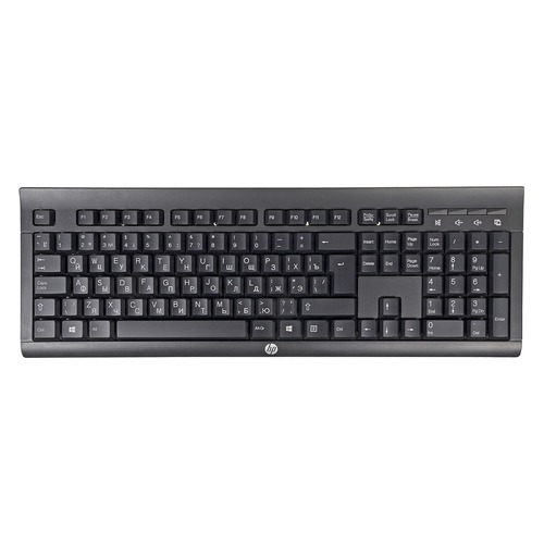 Клавиатура HP K2500, USB, Радиоканал, черный [e5e78aa]