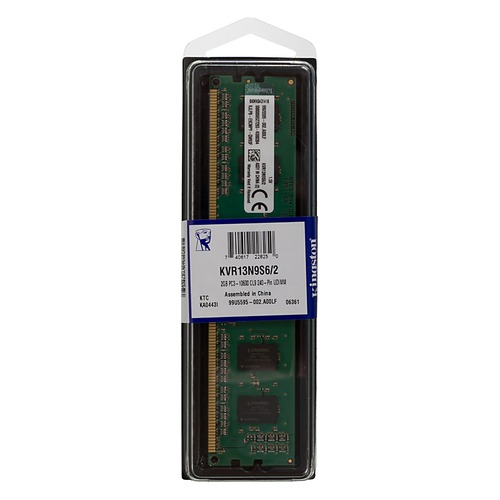 Модуль памяти KINGSTON VALUERAM KVR13N9S6/2 DDR3 - 2Гб 1333, DIMM, Ret