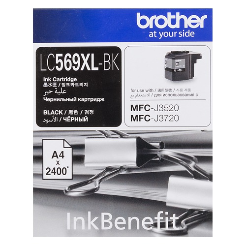 Картридж BROTHER LC569XLBK, черный