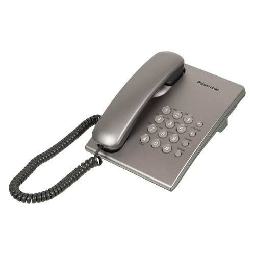 Проводной телефон PANASONIC KX-TS2350RUS, серебристый