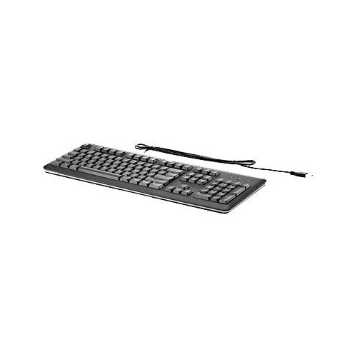 Клавиатура HP QY776AA, USB, без русского алфавита, черный