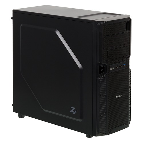 Корпус ATX ZALMAN ZM-Z1, Midi-Tower, без БП, черный