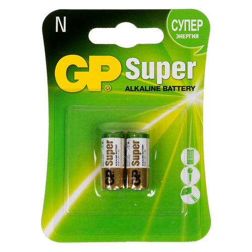 N Батарейка GP Super Alkaline 910A LR1, 2 шт.