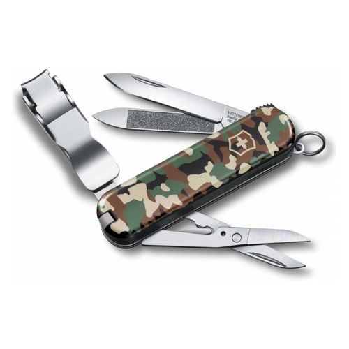 Складной нож VICTORINOX Nail Clip 580, 8 функций, 65мм, камуфляж