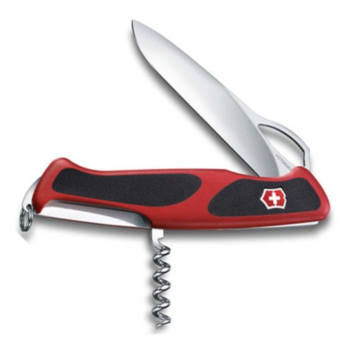 Складной нож VICTORINOX RangerGrip 63, 5 функций, 130мм, красный / черный [0.9523.mc]