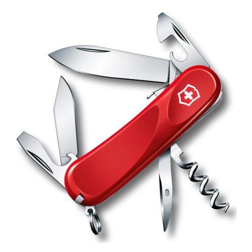 Складной нож VICTORINOX Evolution S101, 12 функций, 85мм, красный