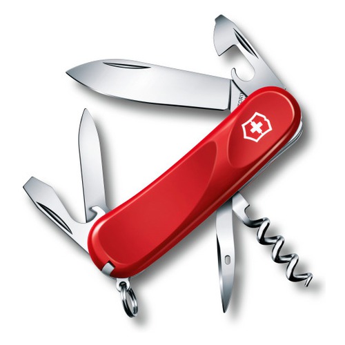 Складной нож VICTORINOX Evolution 10, 14 функций, 85мм, красный