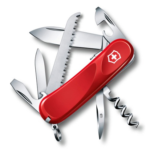 Складной нож VICTORINOX Evolution S13, 14 функций, 85мм, красный