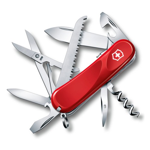 Складной нож VICTORINOX Evolution S17, 15 функций, 85мм, красный