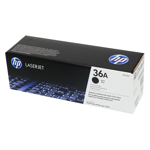 Картридж HP 36A, черный [cb436a]