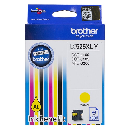 Картридж BROTHER LC525XLY, желтый