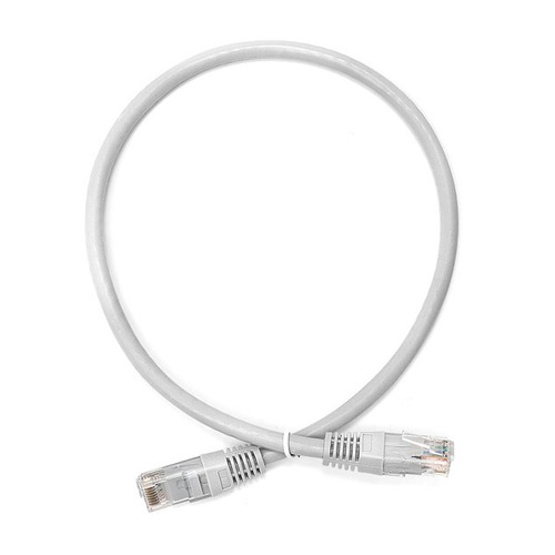 Кабель Патч-корд LANMASTER UTP, вилка RJ-45, вилка RJ-45, кат.6, ПВХ, 0.5м, серый [twt-45-45-0.5/6-gy]