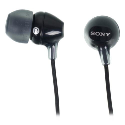 Наушники SONY MDR-EX15LP, 3.5 мм, вкладыши, черный [mdrex15lpb.ae]