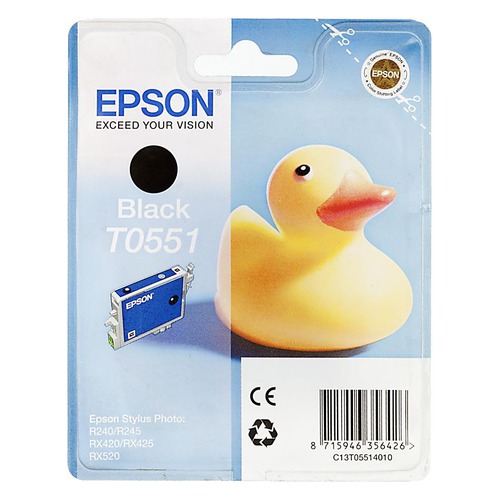 Картридж EPSON T0551, черный [c13t05514010]