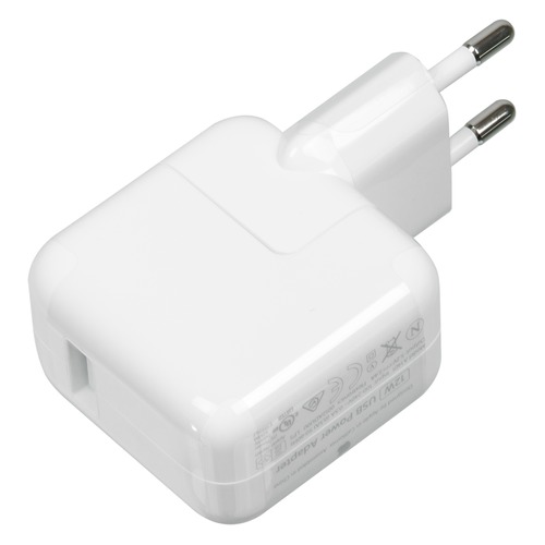 Сетевое зарядное устройство APPLE MD836ZM/A, USB, 2.1A, белый