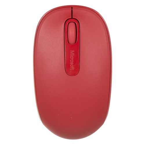 Мышь MICROSOFT Mobile Mouse 1850, оптическая, беспроводная, USB, красный [u7z-00034]