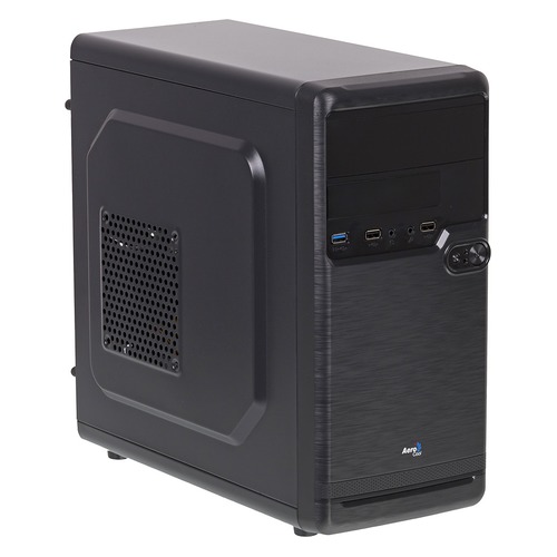 Корпус mATX AEROCOOL Qs-182, Mini-Tower, без БП, черный