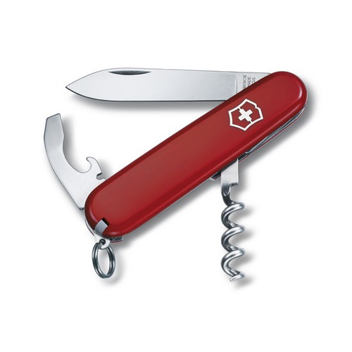 Складной нож VICTORINOX Waiter, 9 функций, 84мм, красный [0.3303.b1]