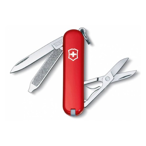 Складной нож VICTORINOX Classic, 7 функций, 58мм, красный