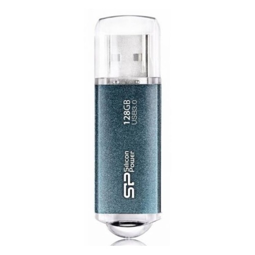 Флешка USB SILICON POWER Marvel M01 128Гб, USB3.0, синий [sp128gbuf3m01v1b]