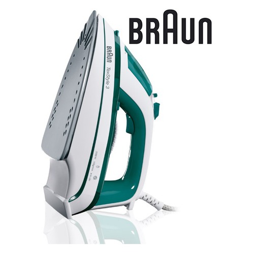 Утюг BRAUN TS345, 2000Вт, зеленый/ белый [0127394023]