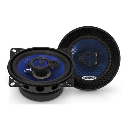 Колонки автомобильные SOUNDMAX SM-CSE403, коаксиальные, 100Вт, комплект 2 шт.