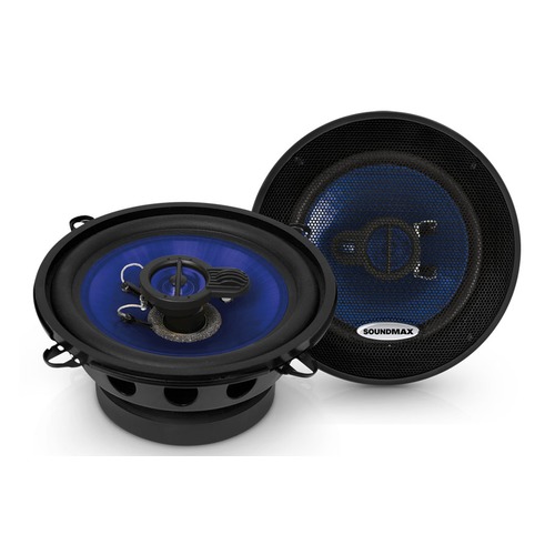 Колонки автомобильные SOUNDMAX SM-CSE503, коаксиальные, 120Вт, комплект 2 шт.