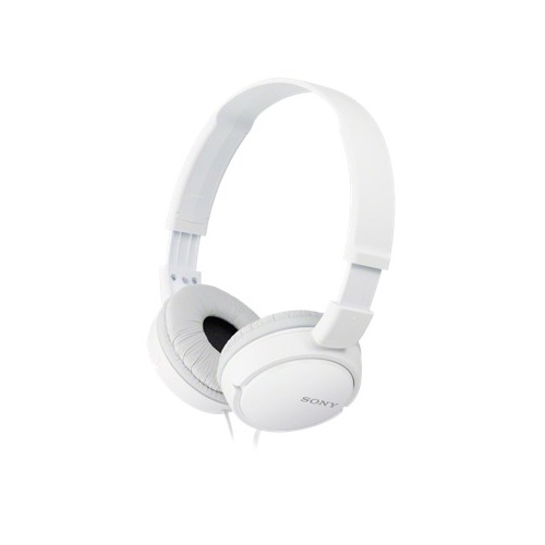 Наушники SONY MDR-ZX110, 3.5 мм, мониторы, белый [mdrzx110w.ae]