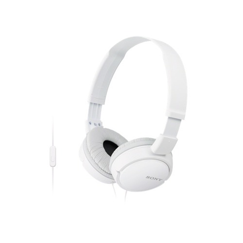 Наушники с микрофоном SONY MDR-ZX110AP, 3.5 мм, мониторы, белый [mdrzx110apw.ce7]