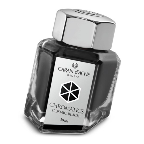 Флакон с чернилами Carandache Chromatics (8011.009) Cosmic black чернила 50мл