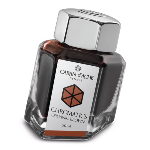 Флакон с чернилами Carandache Chromatics (8011.049) Organic brown чернила 50мл