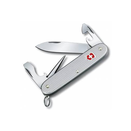 Складной нож VICTORINOX Pioneer Alox, 8 функций, 93мм, серебристый [0.8201.26b1]