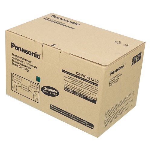 Картридж (двойная упаковка) PANASONIC KX-FAT431A7D, черный