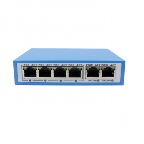 POE коммутатор SECTEC  ST-PLC42-POE 4 порта 10/100Mbps + 2 порта ethernet