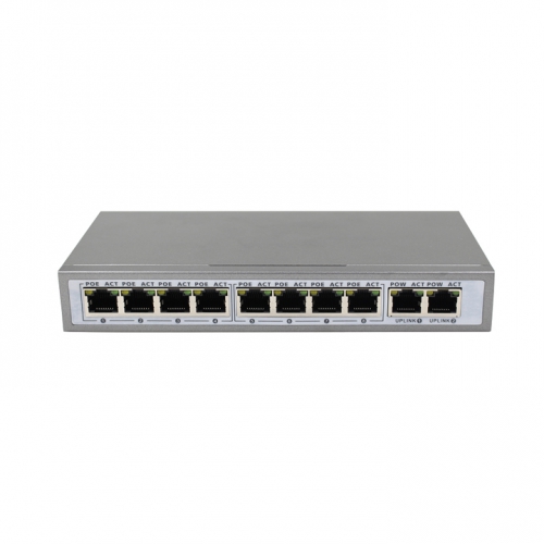 POE коммутатор SECTEC   ST-PLC82-POE 8 портов 10/100Mbps + 2 порта ethernet